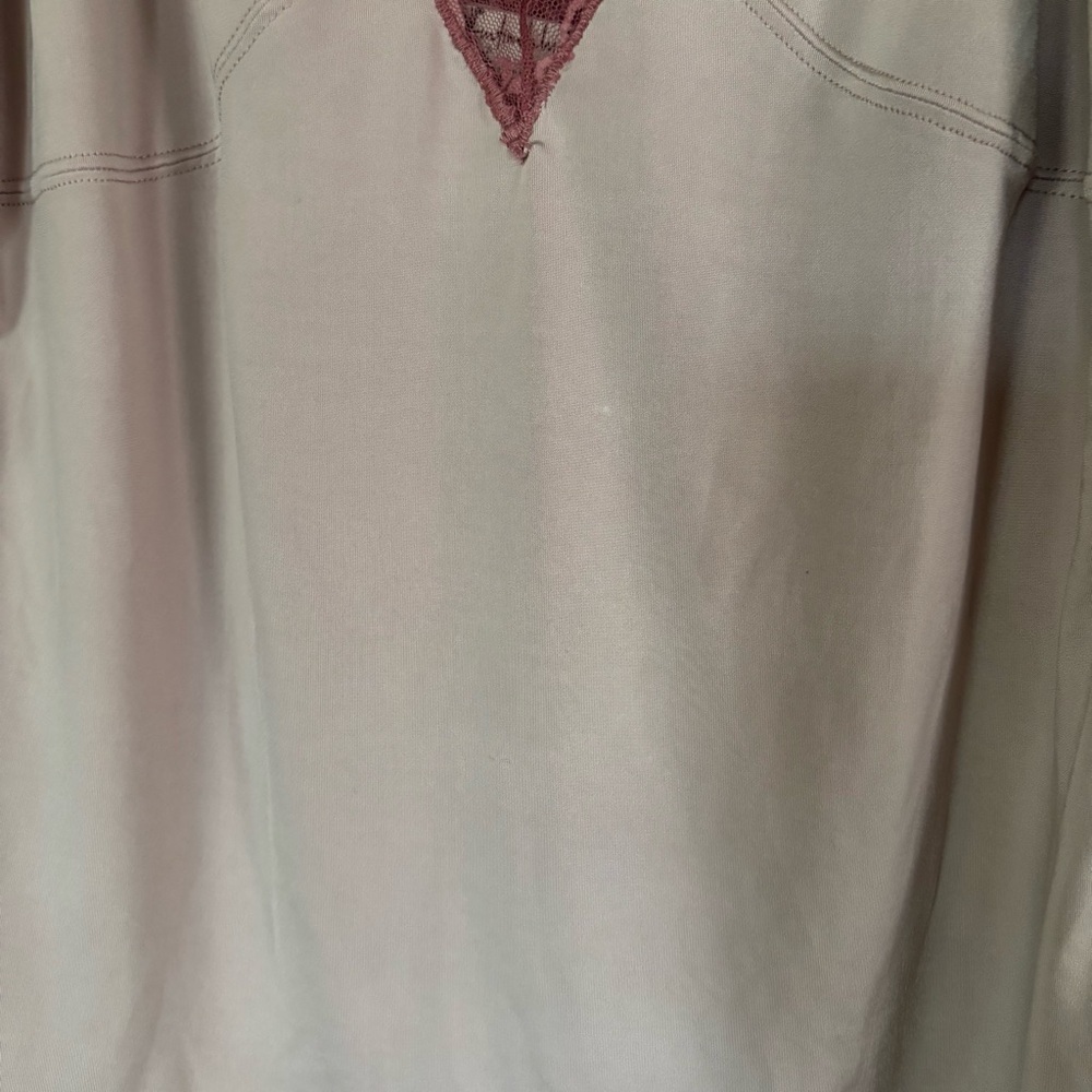 Intimately Free People Lace Trim V-Neck Camisole Tank Top Mauve Pink Womens M - Picture 5 of 5
